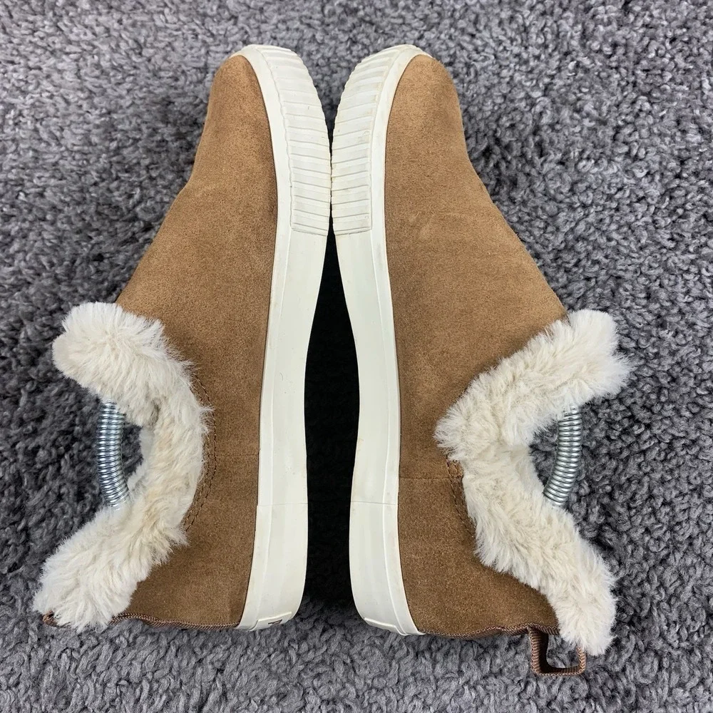 Timberland Skyla bay suede  Faux Fur lined slip on bootie shoes Women's Size 7.5